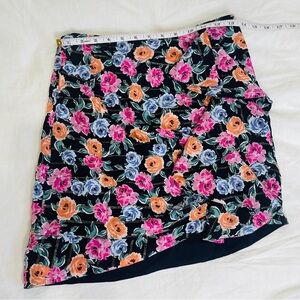 Black multicolored Garage Mini Skirt PS is best for XS or Small